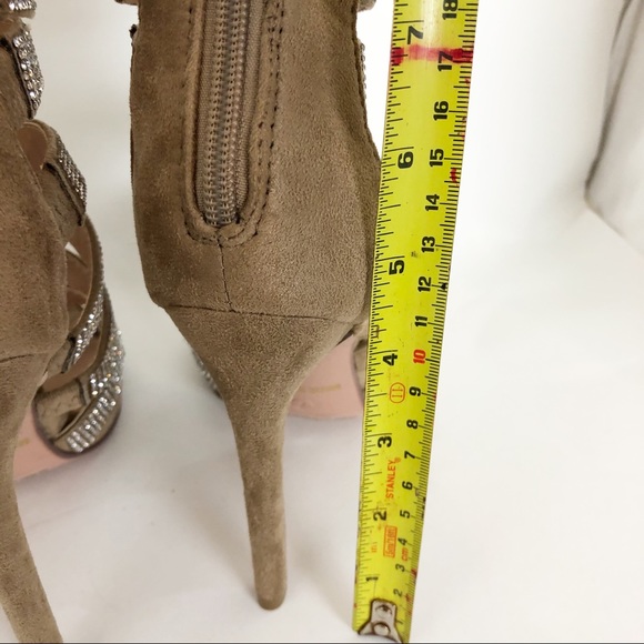 Glaze Womens Rhinestone Stap High Heels Size 7 - Picture 13 of 13